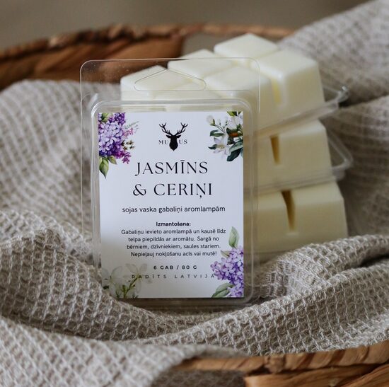 Aromātisks, kausējams vasks Jasmīns un Ceriņi