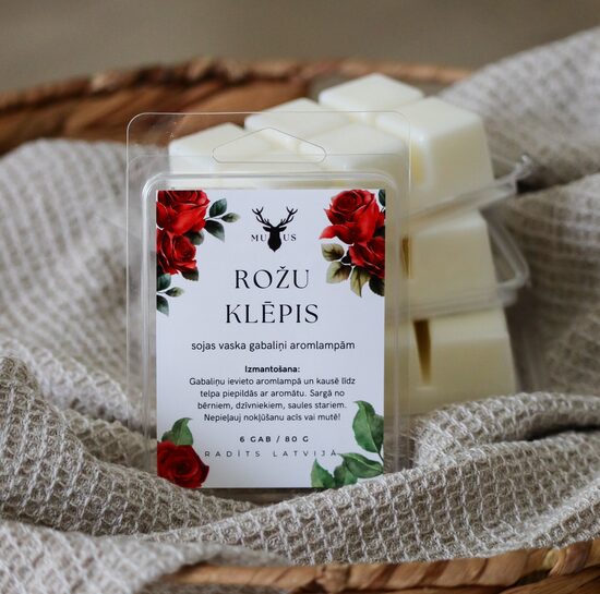 Aromātisks, kausējams vasks Rožu Klēpis
