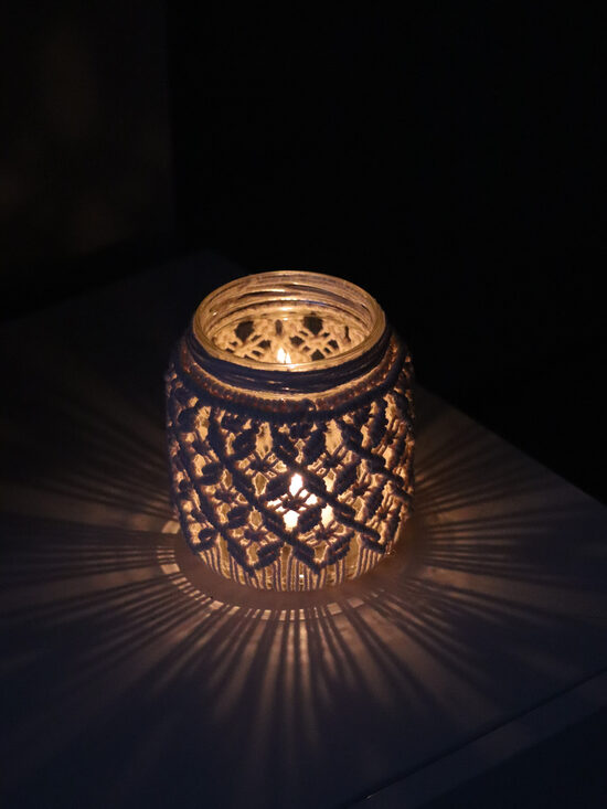 Mezglots Macrame Svečturis ''Aurora''