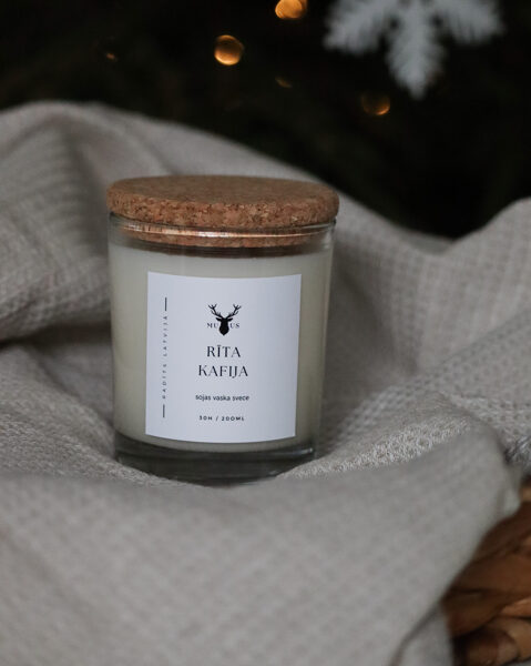 Aromātiska sojas vaska svece Rīta kafija