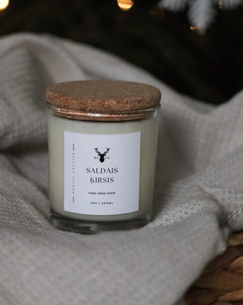 Aromātiska sojas vaska svece Saldais Ķirsis